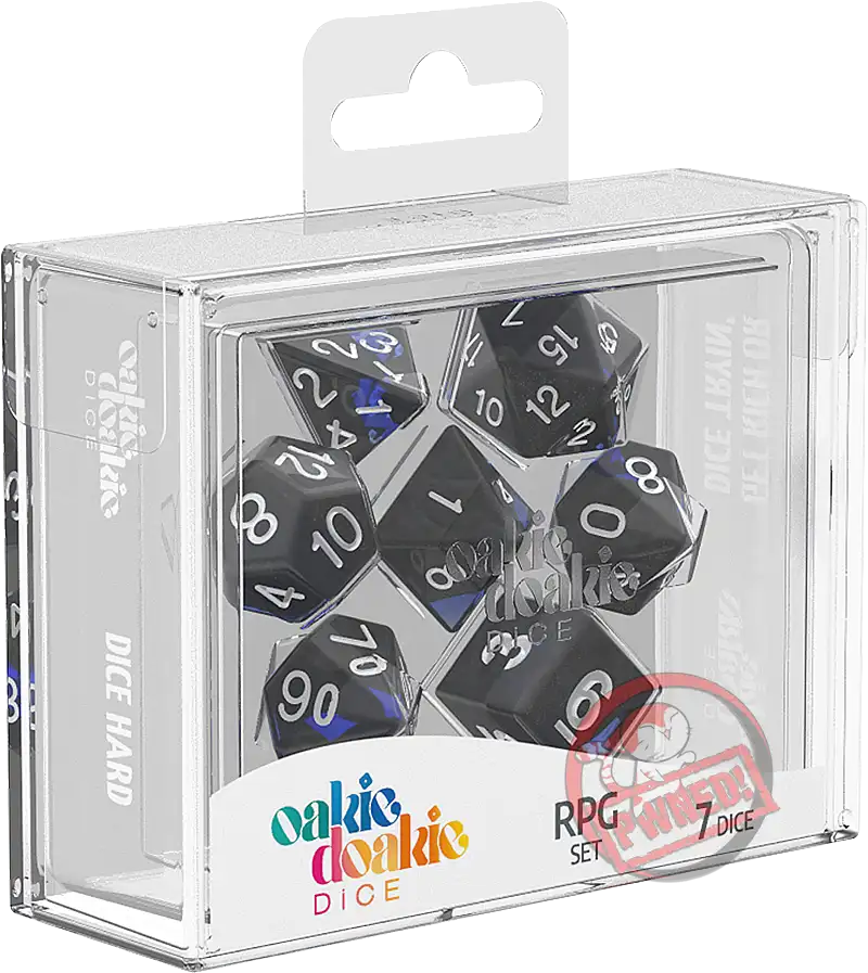 Oakie Doakie RPG Dice Set: Enclave Series - Sapphire