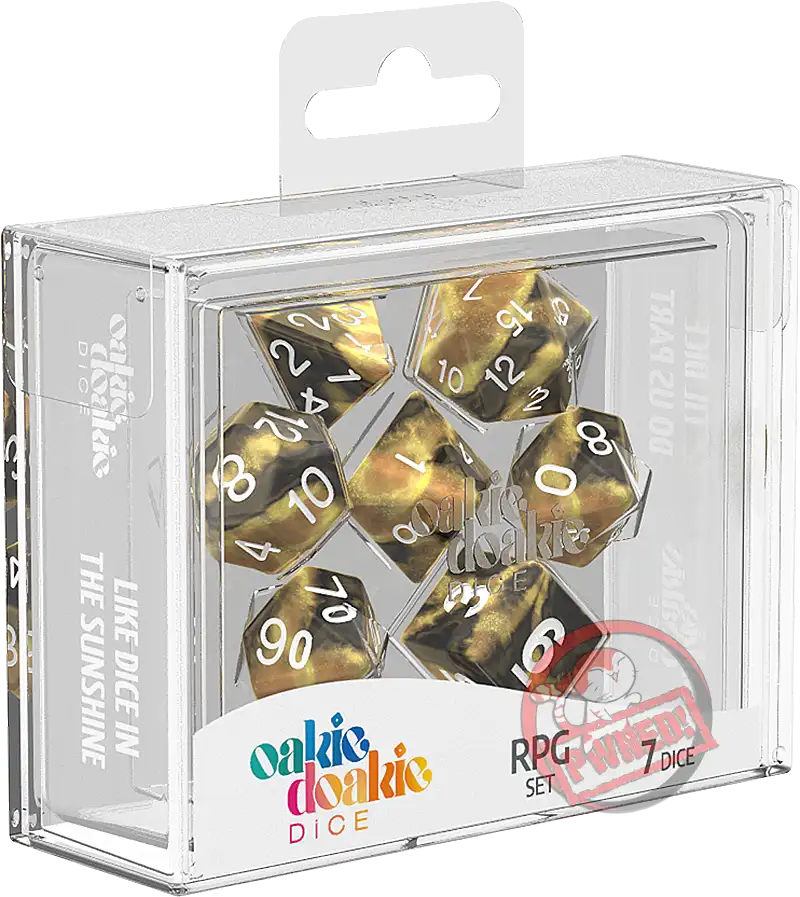 Oakie Doakie RPG Dice Set: Gemidice Series - Hornet