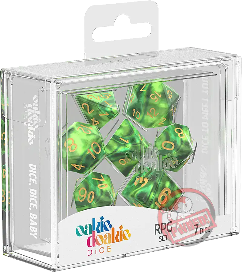 Oakie Doakie RPG Dice Set: Gemidice Series - Jungle