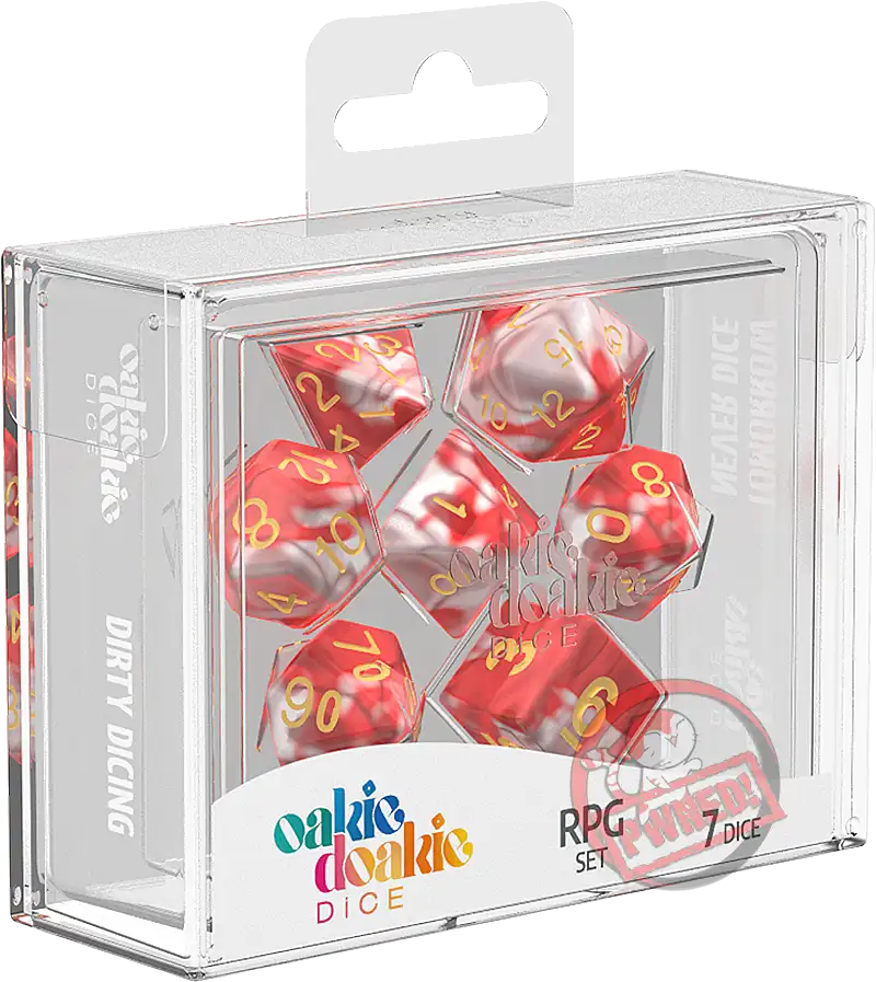 Oakie Doakie RPG Dice Set: Gemidice Series - Red Sky