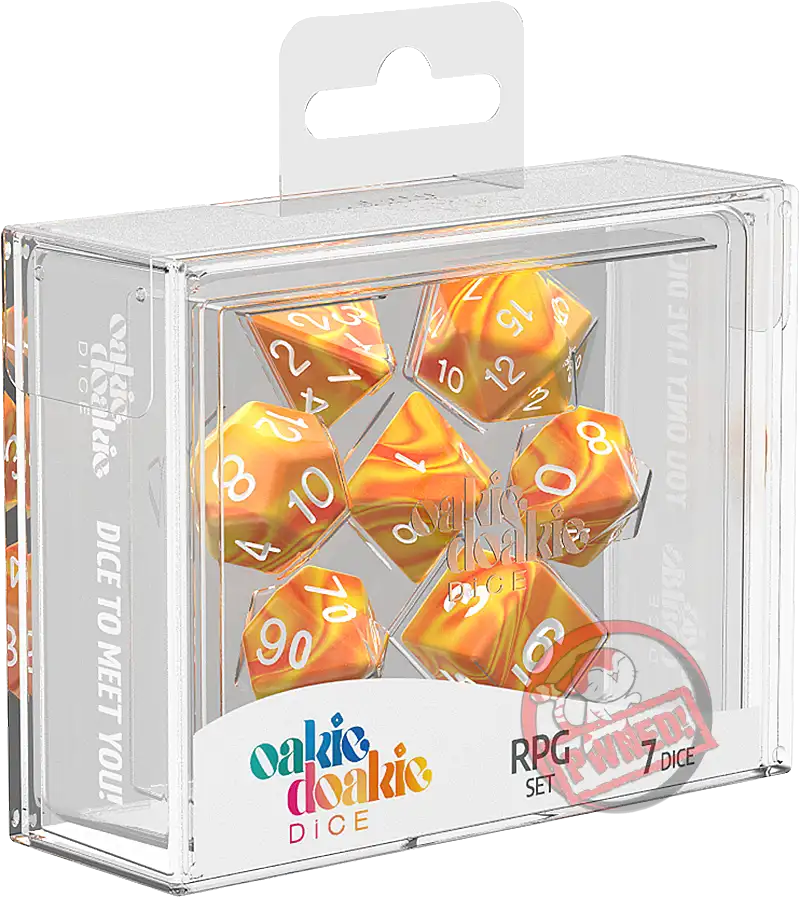 Oakie Doakie RPG Dice Set: Gemidice Series - Sunstone