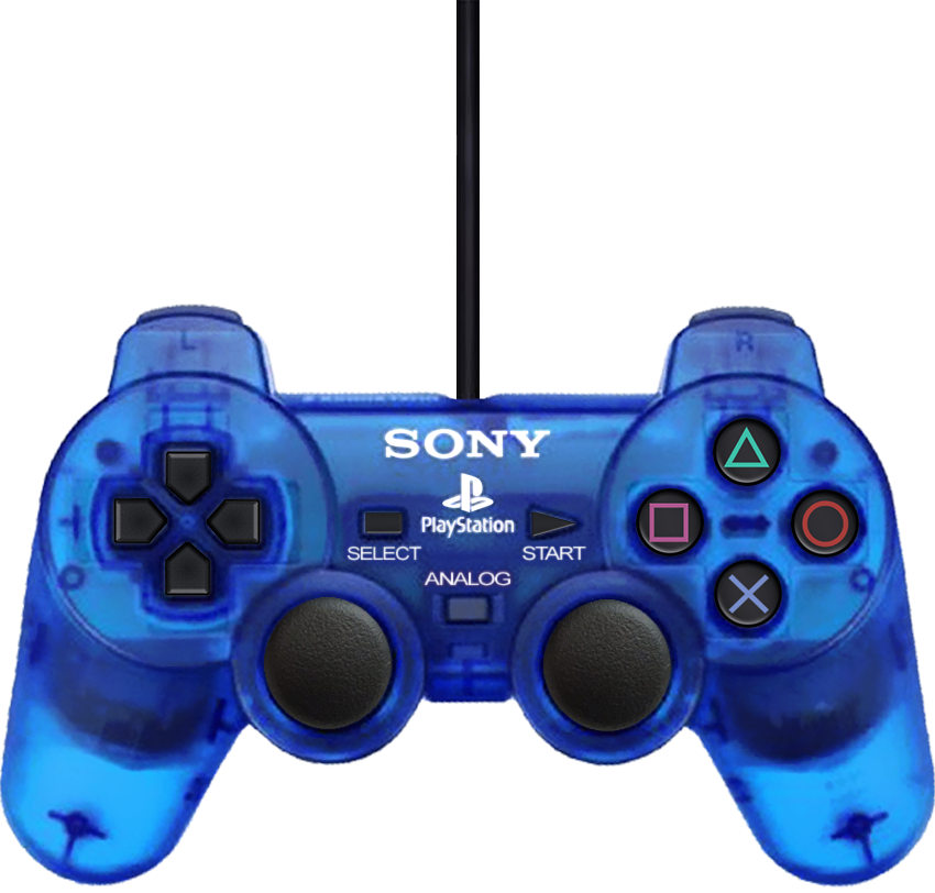 PlayStation 2 DualShock 2 Analog Wired Controller - Ocean Blue (PS1 / PS2) | PlayStation 2