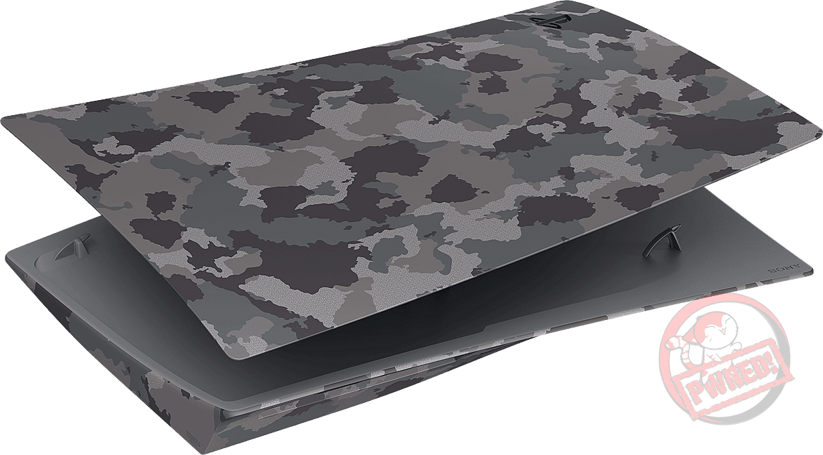 PlayStation 5 Console Cover - Grey Camouflage (PS5) | PlayStation 5