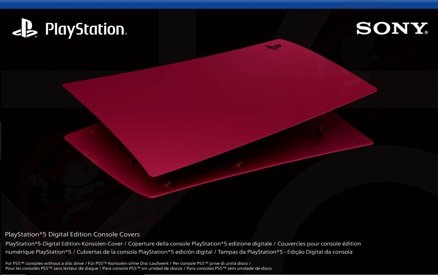 PlayStation 5 Digital Edition Console Cover - Cosmic Red (PS5) | PlayStation 5