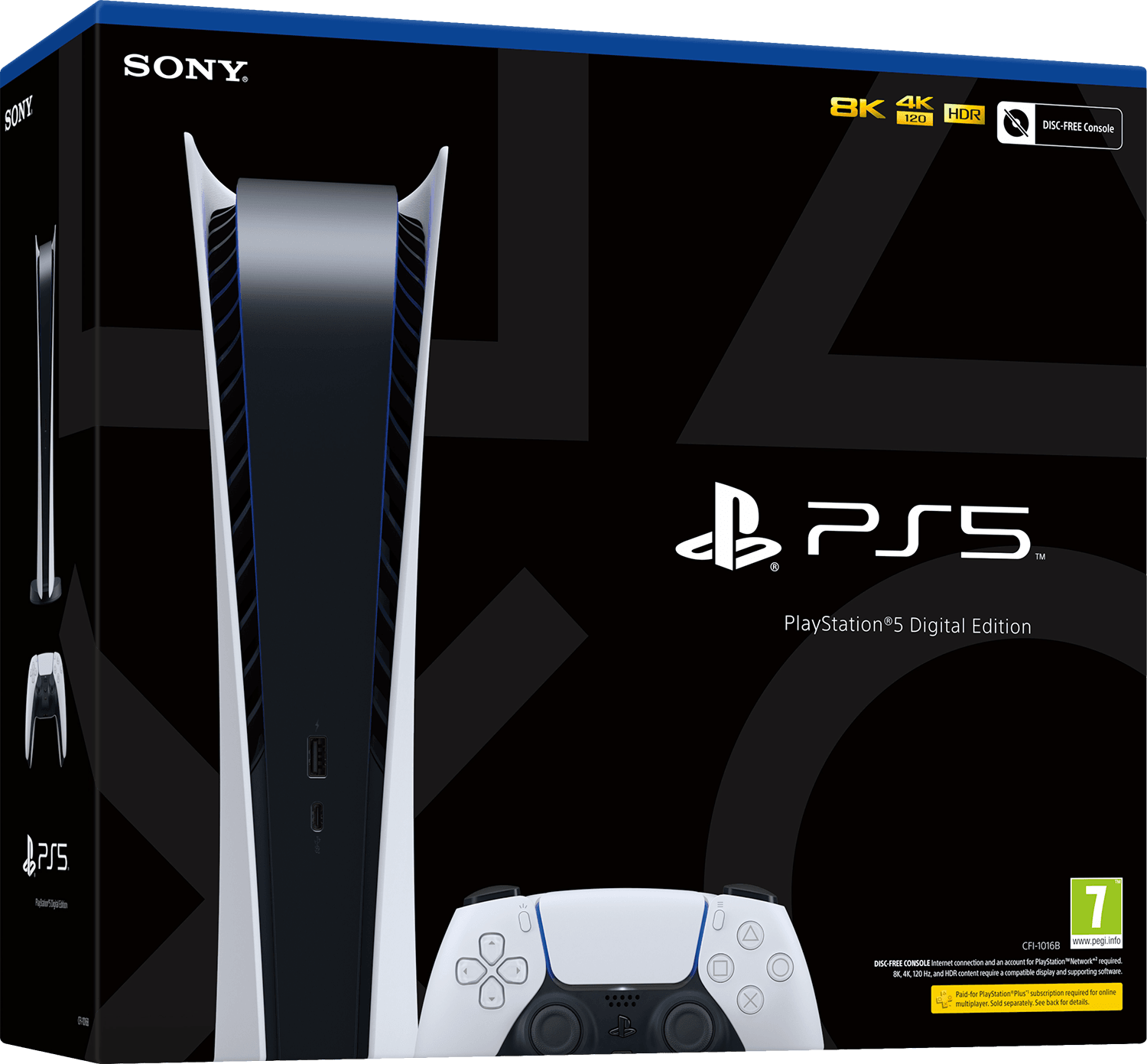PlayStation 5 1TB Digital Edition Console - Glacier White (PS5)(New