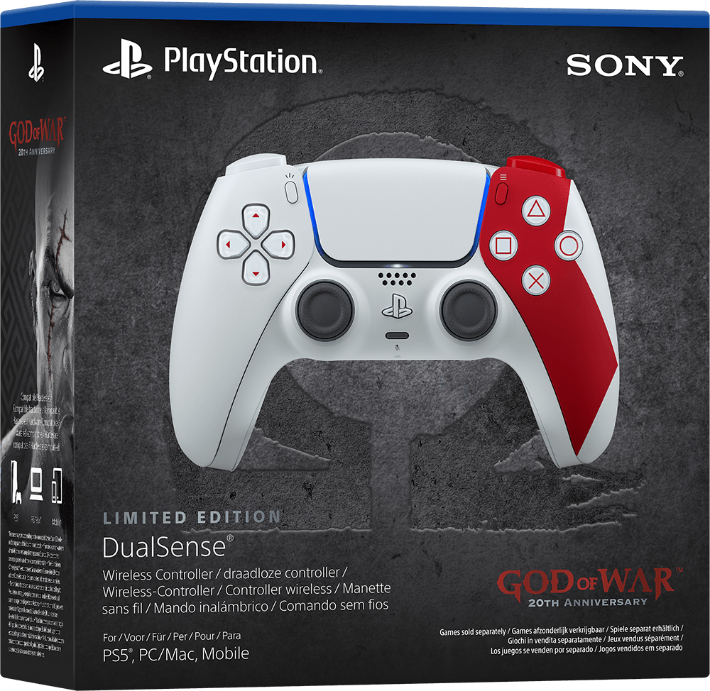PlayStation 5 DualSense Controller - God of War 20th Anniversary Limited Edition (PS5) | PlayStation 5