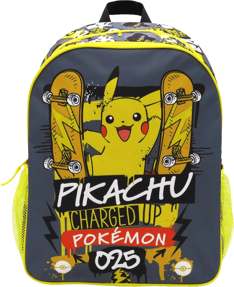 Pokemon: Pikachu 025 Charged Up Backpack - 41cm Trolley-Adaptable