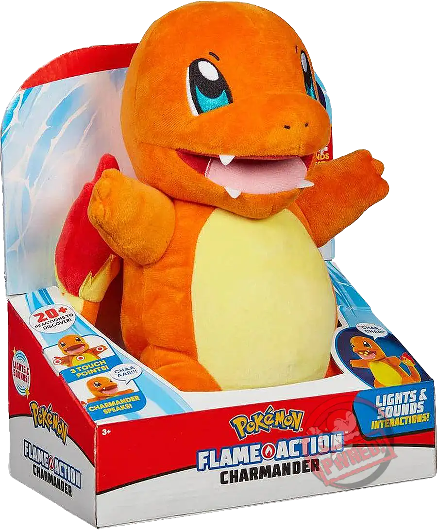 Pokemon: 10'' Charmander Flame Action Plush