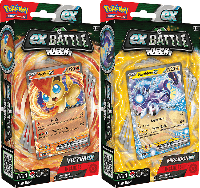 Pokemon TCG: Pokemon ex Battle Decks - Victini ex and Miraidon ex