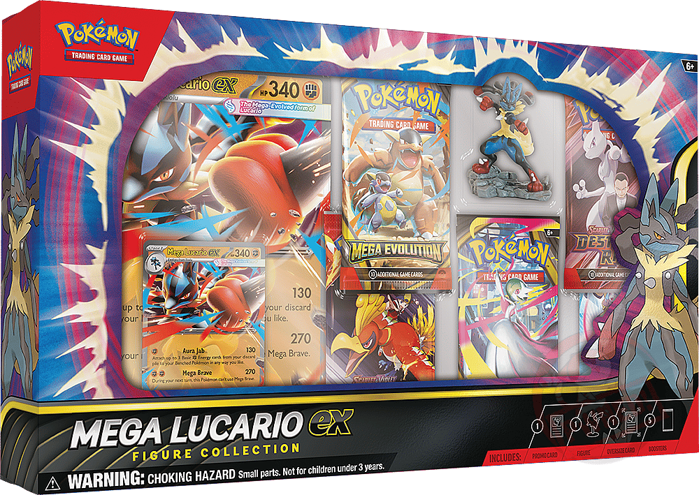 Pokemon TCG: Mega Lucario ex Figure Collection