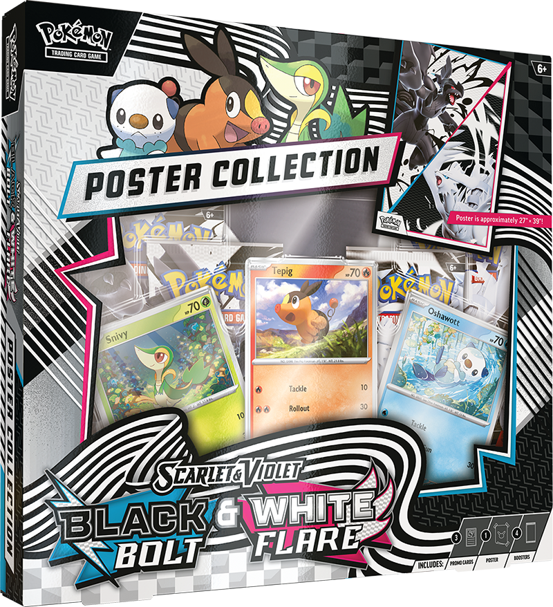 Pokemon TCG: Scarlet & Violet - Black Bolt & White Flare Poster Collection