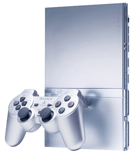 ps2_slim_silver-2.png PlayStation 2 Slim Console - Silver (PS2) | PlayStation 2