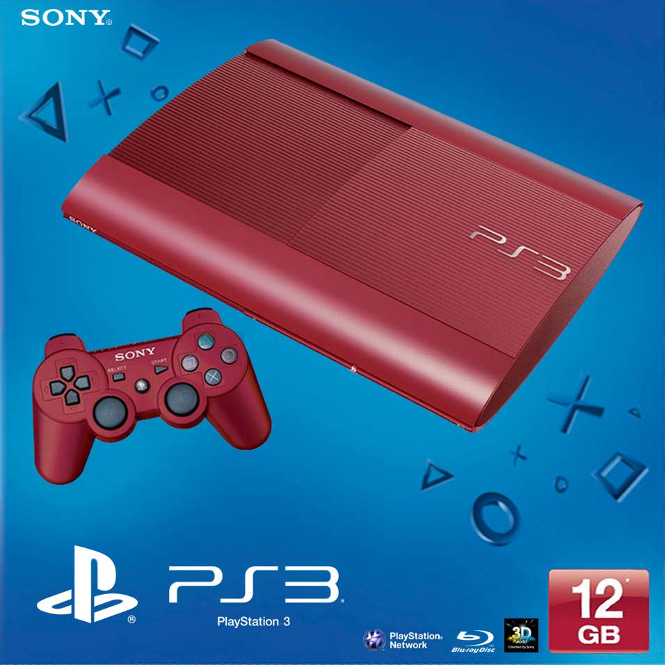PlayStation 3 Super Slim 12GB Console Red (PS3)(Pwned) Buy
