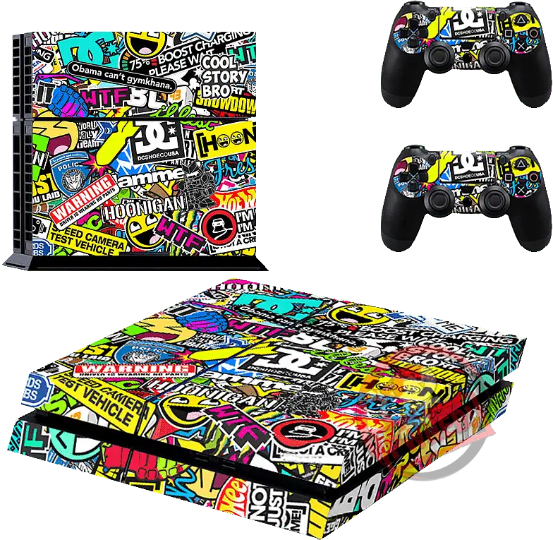 thumbnail image 2 of Stickerbomb PS4 Pro Protective Skin Decal - Vinyl Sticker Wrap - UK Made 2 of 3