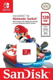 128GB Sandisk microSDXC for Nintendo Switch - Class UHS 3 - Limited Mario Edition (NS / Switch)