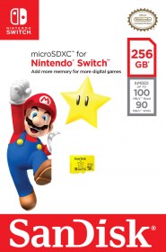 256GB Sandisk microSDXC for Nintendo Switch - Class UHS 3 - Limited Mario Edition (NS / Switch)