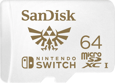 64GB Sandisk microSDXC for Nintendo Switch - Class UHS 3 - Limited Zelda Edition (NS / Switch) | Nintendo Switch