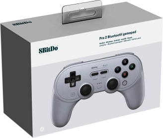 8Bitdo Pro 2 USB / Wireless Controller - Gray Edition (PC / Switch) | Nintendo Switch