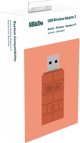 8Bitdo Wireless USB Adapter 2 - Brown (NS / Switch / PC) | Nintendo Switch