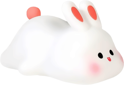 Big Face Rabbit Squishy Night Light