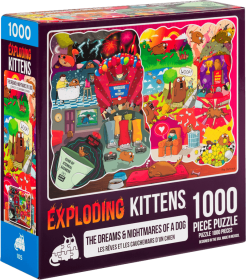 Exploding Kittens: The Dreams and Nightmares of a Dog - 1000 Piece Puzzle