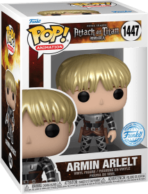 Funko Pop! Animation 1447: Attack on Titan: The Final Season - Armin Arlelt Vinyl Figure (Metallic)