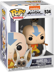 Funko Pop! Animation 534: Avatar: The Last Airbender - Aang with Momo Vinyl Figure