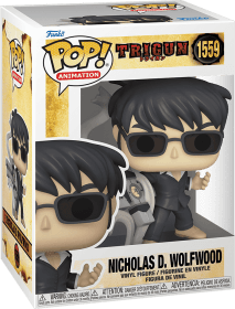 Funko Pop! Animation 1559: Trigun - Nicholas D. Wolfwood with Punisher Cross Vinyl Figure