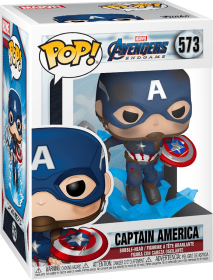 Funko Pop! Marvel 573: Avengers: Endgame - Captain America with Mjolnir and Broken Shield Vinyl Bobble-Head