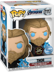 Funko Pop! Marvel 1117: Avengers: Endgame - Thor with Mjolnir and Stormbreaker Vinyl Bobble-Head (Glow in the Dark)(Limited Chase Edition)