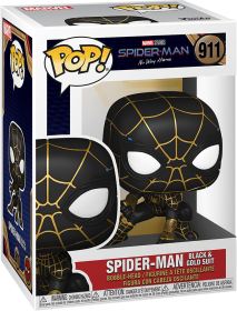 Funko Pop! Marvel 911: Spider-Man: No Way Home - Spider-Man Vinyl Bobble-Head (Black & Gold Suit)