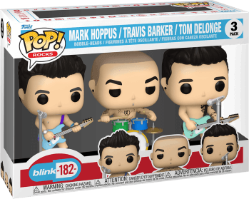 Funko Pop! Rocks 3 Pack: Blink 182 - What's My Age Again? with Instruments Vinyl Figures