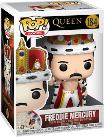 Funko Pop! Rocks 184: Queen - Freddie Mercury Vinyl Figure (Crowned)