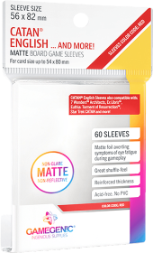 Catan Matte Board Game Sleeves - 60 Pack