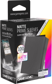 Gamegenic Matte Prime - 100 Standard Size Sleeves - Black