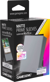 Gamegenic Matte Prime - 100 Standard Size Sleeves - Dark Gray