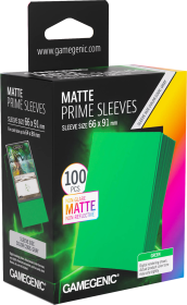 Gamegenic Matte Prime - 100 Standard Size Sleeves - Green