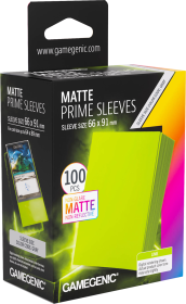 Gamegenic Matte Prime - 100 Standard Size Sleeves - Lime