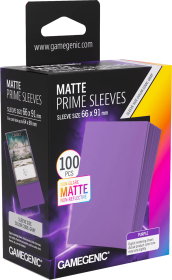 Gamegenic Matte Prime - 100 Standard Size Sleeves - Purple