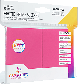 Gamegenic Matte Prime - 100 Standard Size Sleeves - Pink