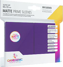 Gamegenic Matte Prime - 100 Standard Size Sleeves - Purple