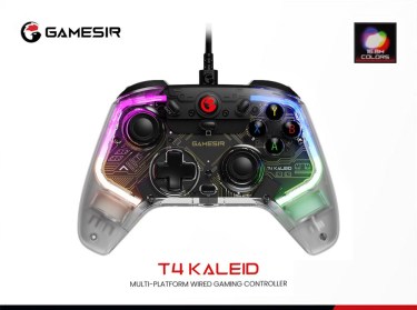 GameSir T4 Kaleid Wired Controller - Transparent (PC / Switch) | Nintendo Switch