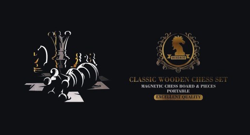 Hurdaos Classic Wooden Chess Set