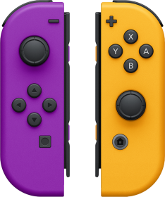 Nintendo Switch Joy-Con Controller Pair - Neon Purple / Neon Orange (NS / Switch) | Nintendo Switch
