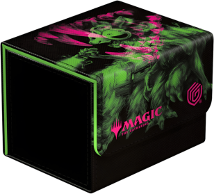 Magic the Gathering TCG: Sidewinder 100+ XenoSkin Deck Case - Duskmourn: House of Horror - Kona, Rescue Beastie
