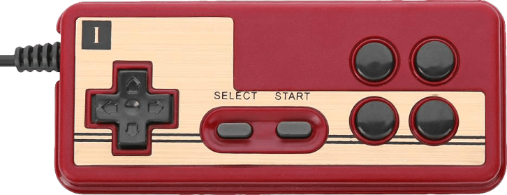 Nintendo 8-bit Famiclone 4 Button 1P Controller - 9-pin Generic (NES)