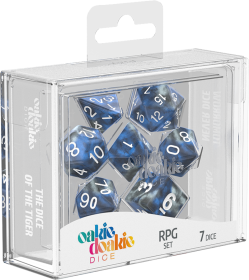 Oakie Doakie RPG Dice Set: Gemidice Series - Liquid Steel