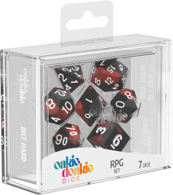 Oakie Doakie RPG Dice Set: Glow in the Dark Series - Lava