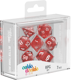 Oakie Doakie RPG Dice Set: Speckled Series - Red