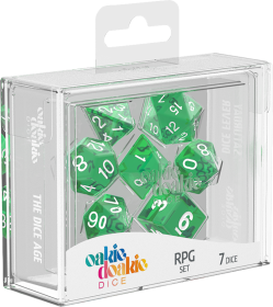 Oakie Doakie RPG Dice Set: Translucent Series - Green